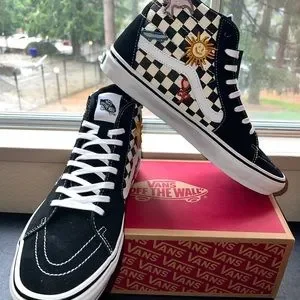 【VANS】 SKATE SK8-HI (SKATEISTAN) Vans Skate Sk8-Hi zip Skateistan Checkerboard size 9.5